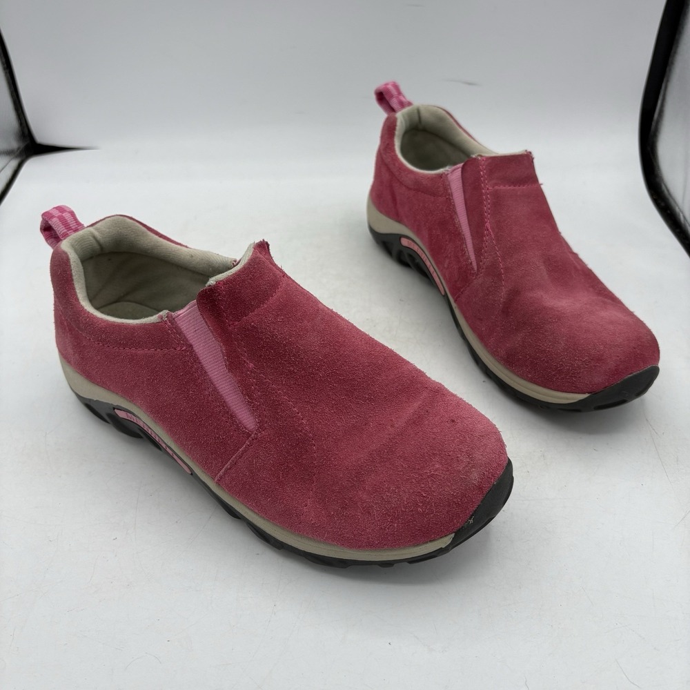 Merrell Shoes Girls Youth Size 5.5 Kids Honeysuckle Pink Leather Slip On
